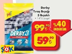 DERBY TIRAŞ BIÇAĞI 3 BIÇAKLI